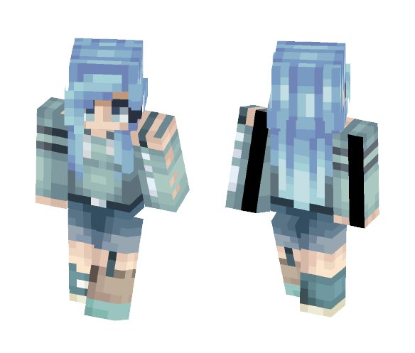 Shattered Ice - Female Minecraft Skins - image 1