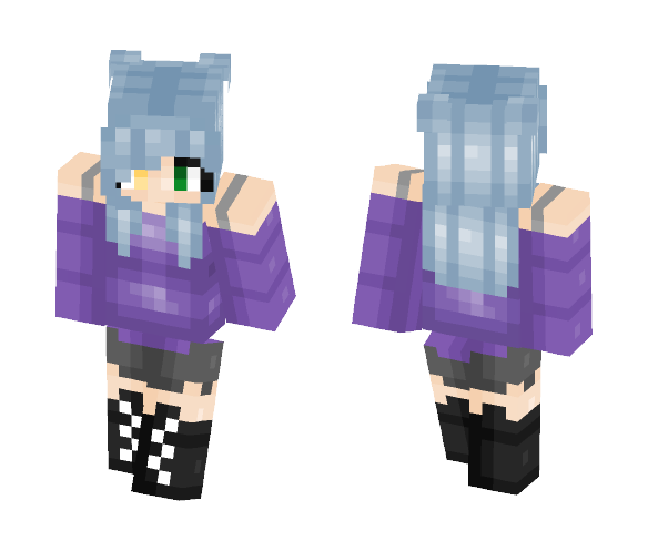 Moon Girl (commision for temetka) - Girl Minecraft Skins - image 1