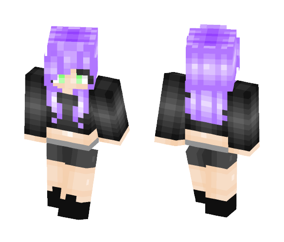 Cute Emo Girl - Cute Girls Minecraft Skins - image 1