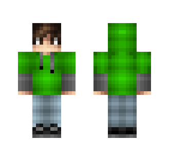 Green Teenager | Zett Gaming - Male Minecraft Skins - image 2