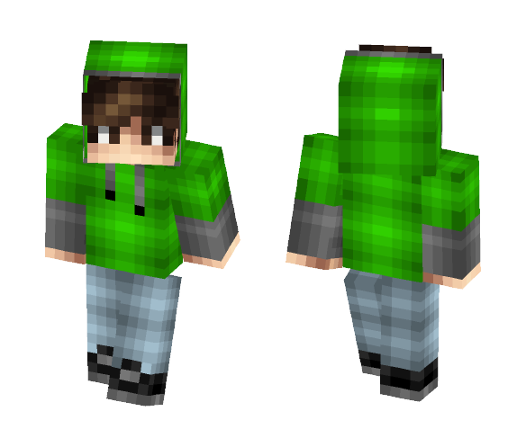 Green Teenager | Zett Gaming - Male Minecraft Skins - image 1
