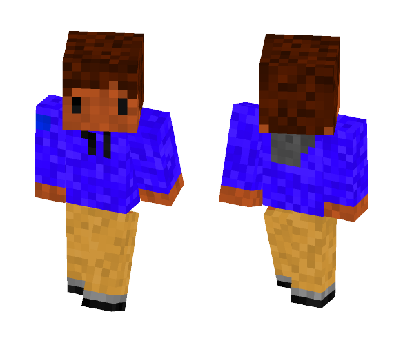 Blue hoodie Guy - Male Minecraft Skins - image 1