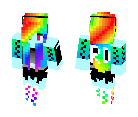 [MLP] Rainbow-Dash Human. - Female Minecraft Skins - image 1