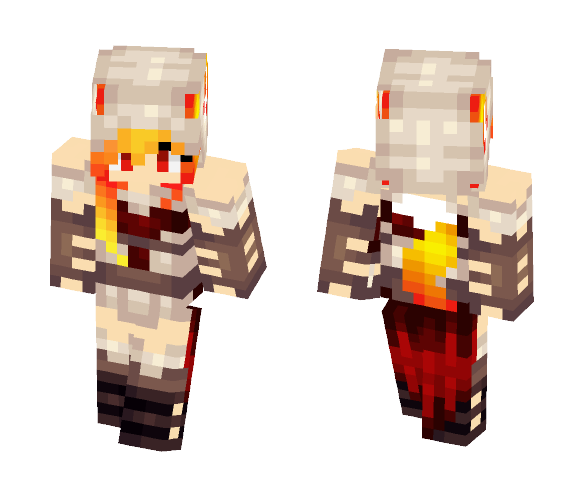 Red - Wolf Assassin - Female Minecraft Skins - image 1