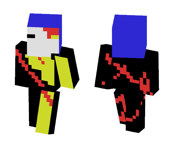 Skeleton black yellow - Male Minecraft Skins - image 1