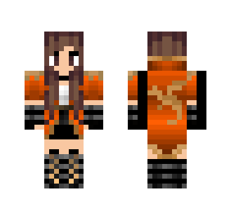 Warrior orange Girl - Girl Minecraft Skins - image 2
