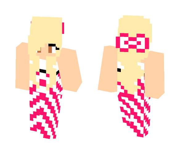 Pink/Red Summer Girl - Girl Minecraft Skins - image 1