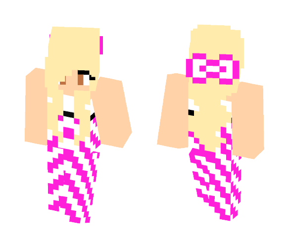Hot Pink Summer Girl - Girl Minecraft Skins - image 1