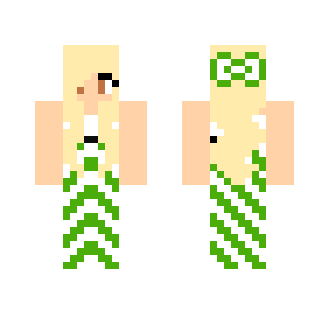 Dark Green Summer Girl - Girl Minecraft Skins - image 2
