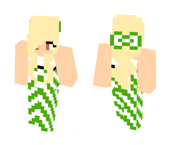 Dark Green Summer Girl - Girl Minecraft Skins - image 1