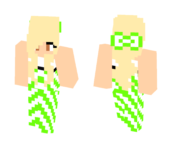 Lime Green Summer Girl - Girl Minecraft Skins - image 1