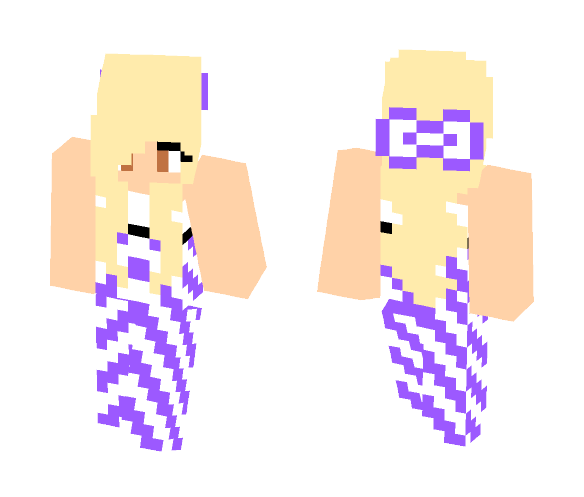 Purple Summer Girl - Girl Minecraft Skins - image 1