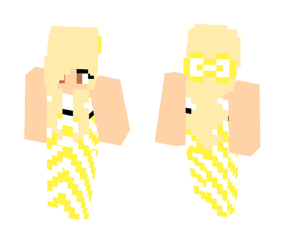 Yellow Summer Girl - Girl Minecraft Skins - image 1