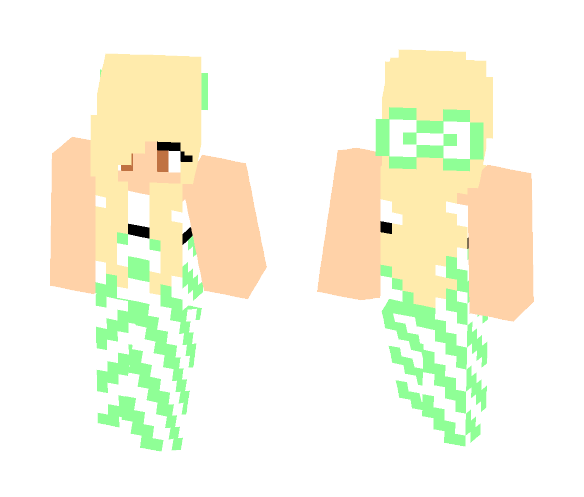 Green Summer Girl - Girl Minecraft Skins - image 1