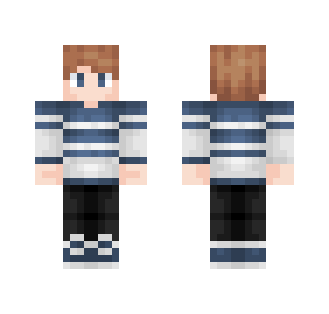 Beanie -- Striped Sweater - Male Minecraft Skins - image 2