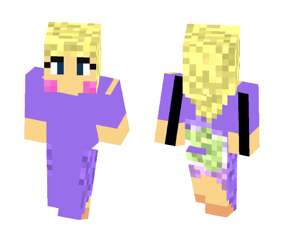 Embarrased Girl Farting - Girl Minecraft Skins - image 1