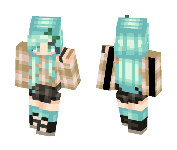 Mint~! (｡◕ ‿ ‿ ◕｡) - Female Minecraft Skins - image 1