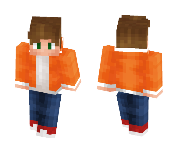 Orange Jacket - Male Minecraft Skins - image 1