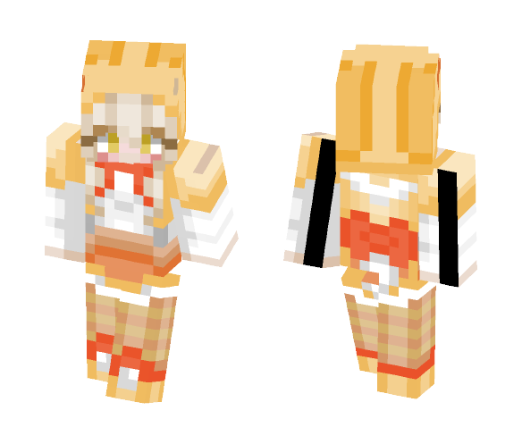 Cute Yellow/Orange Bunny Girl - Cute Girls Minecraft Skins - image 1