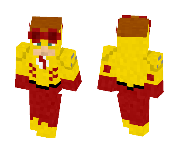 Kid Flash | YJ re-make | Wally West - Male Minecraft Skins - image 1