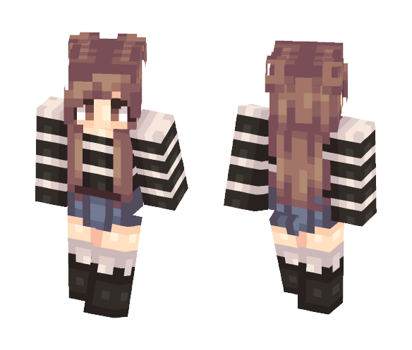 Casual Stripes - Female Minecraft Skins - image 1
