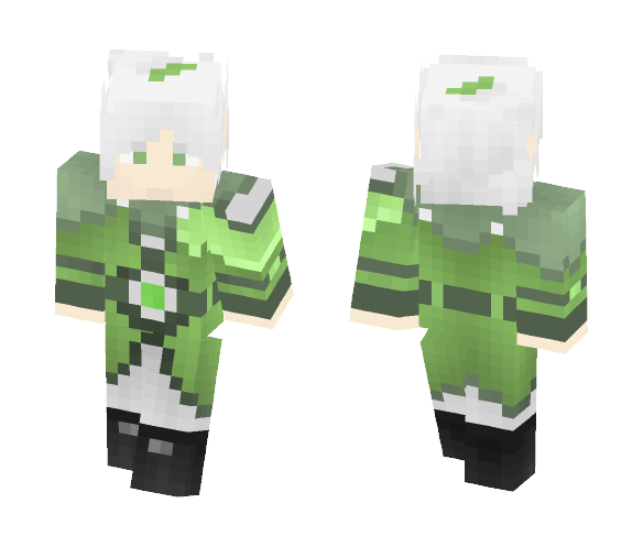Green Jacket High Elf Skin for Minecraft image 1. LOTC BASE Green Jacket Hi...