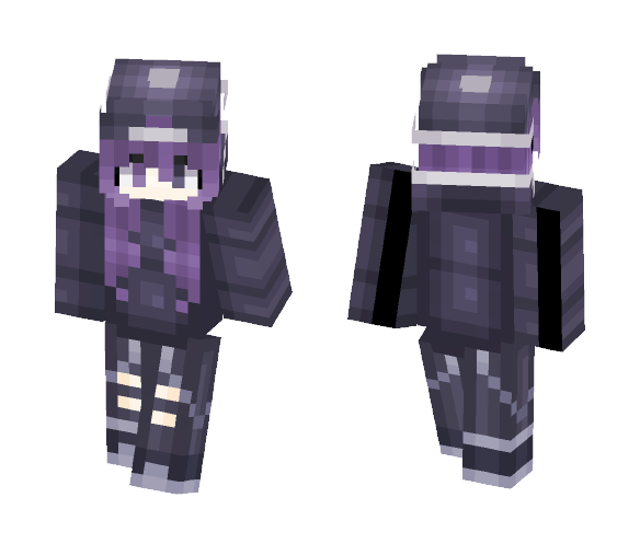 ♥ Purple Demon Girl ♥ - Girl Minecraft Skins - image 1