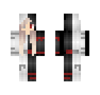 Black and White onesie - requested - Female Minecraft Skins - image 2