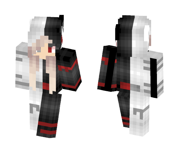 Black and White onesie - requested - Female Minecraft Skins - image 1