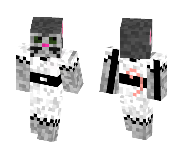 Mouse Dressed in white - Female Minecraft Skins - image 1