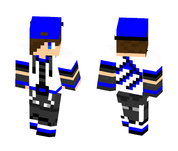 Skate Blue - Male Minecraft Skins - image 1