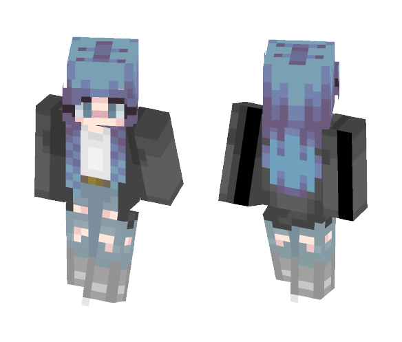 Purple Smoke - Female Minecraft Skins - image 1