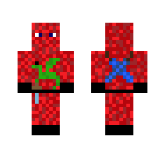 red ninja with swords on back - Male Minecraft Skins - image 2