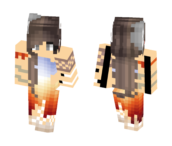 Sunset at the Beach - Female Minecraft Skins - image 1