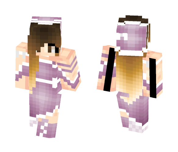 Purple Lilac - requested - Female Minecraft Skins - image 1