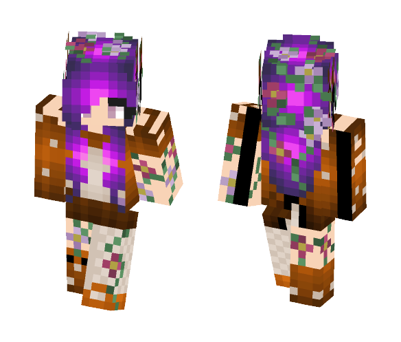 Forest Druid - contest entry - Female Minecraft Skins - image 1