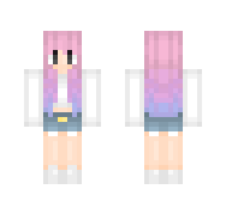 Cute Pink Ombré Girl ; cryiinq_