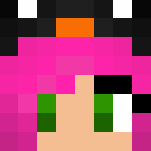 Penguin girl with pink hair - Color Haired Girls Minecraft Skins - image 3