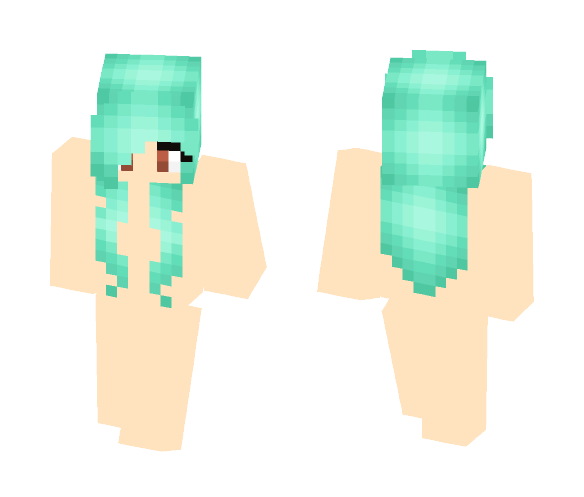 Mint Hair Base - Female Minecraft Skins - image 1