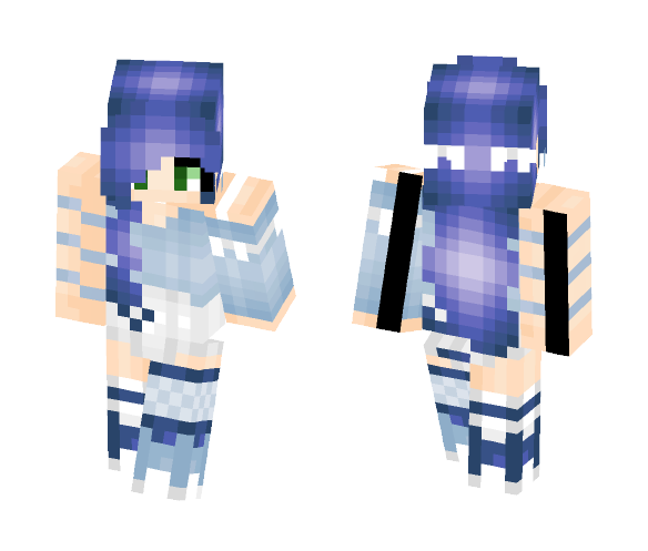 Blue Crystals - Female Minecraft Skins - image 1