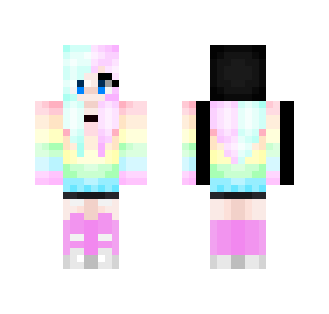 Rainbow emo - Female Minecraft Skins - image 2