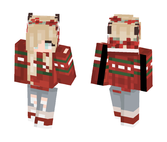 ~Christmas Girl~ (Alex form) - Christmas Minecraft Skins - image 1