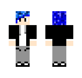 Blue Haired Boy - Boy Minecraft Skins - image 2
