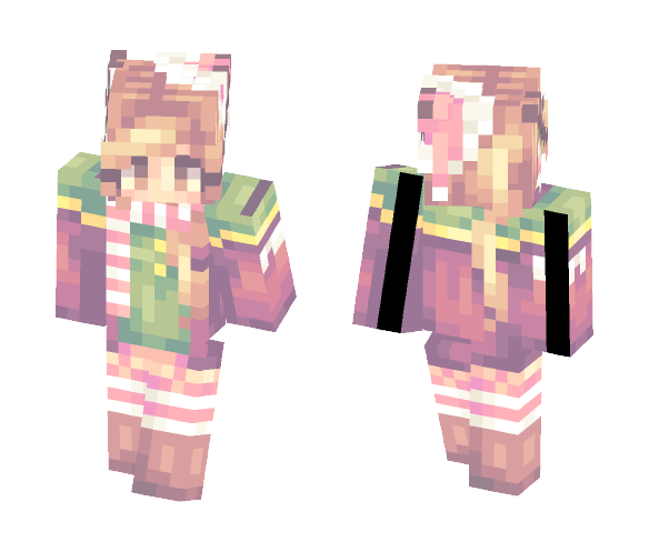 Candycane Deer kablamo - Female Minecraft Skins - image 1