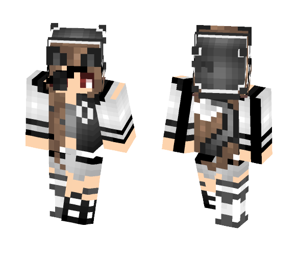 Silvery Moon - Female Minecraft Skins - image 1