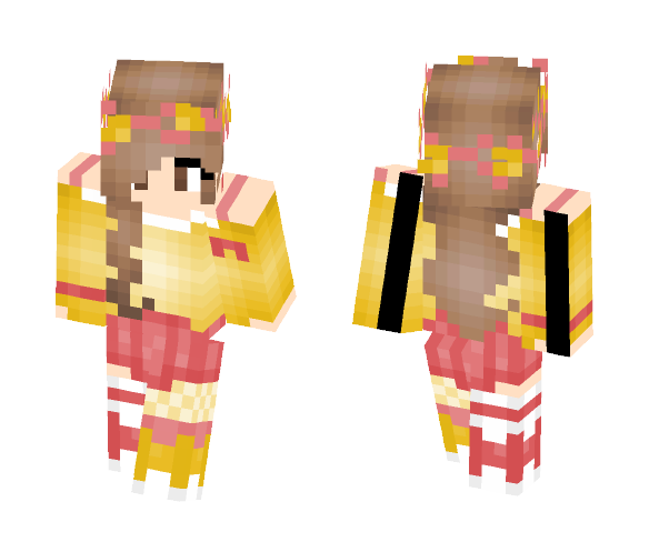 Golden Roses - Female Minecraft Skins - image 1