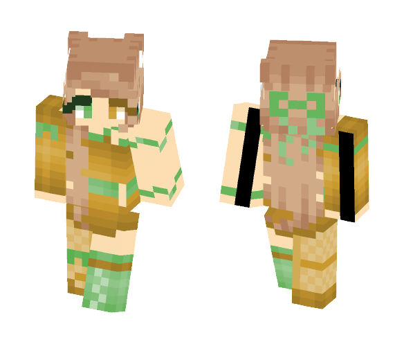 Bold in Gold - Female Minecraft Skins - image 1