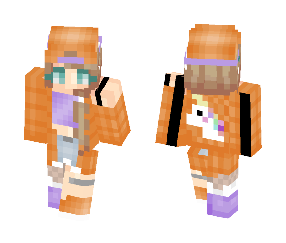 Tomboy Tangarine - for a friend - Female Minecraft Skins - image 1