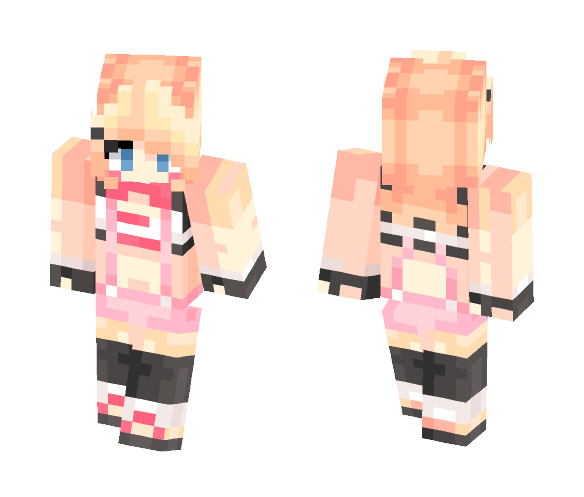 Funtime Chica Girl - Girl Minecraft Skins - image 1
