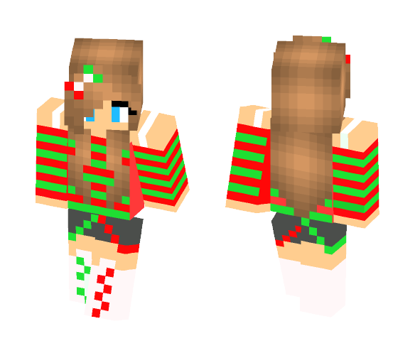 Christmas spirit Girl - Christmas Minecraft Skins - image 1
